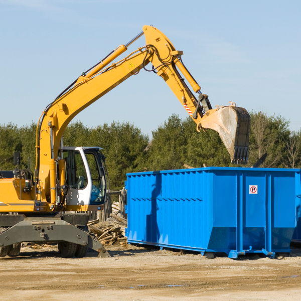 can i choose the location where the residential dumpster will be placed in Redford Michigan